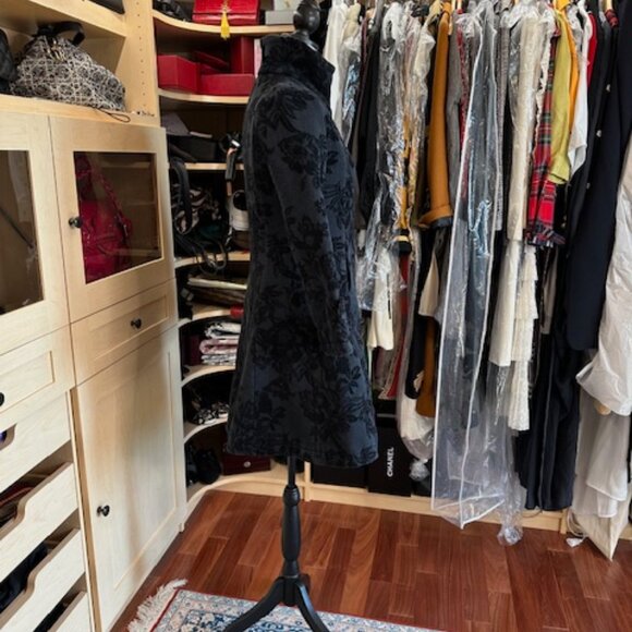 Desigual Black Coat Size 38 - Picture 7 of 11